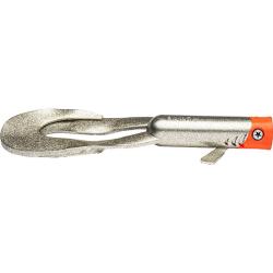 Leurre souple LMAB Drunk dancer 12cm Chrome redhead