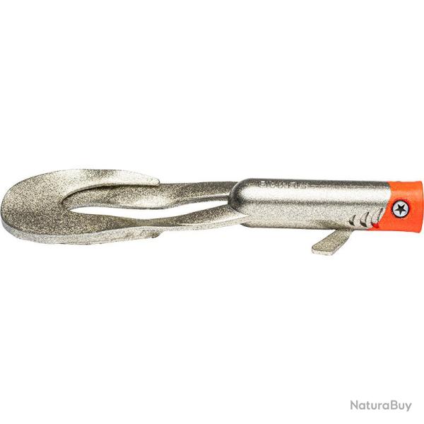 Leurre souple LMAB Drunk dancer 12cm Chrome redhead