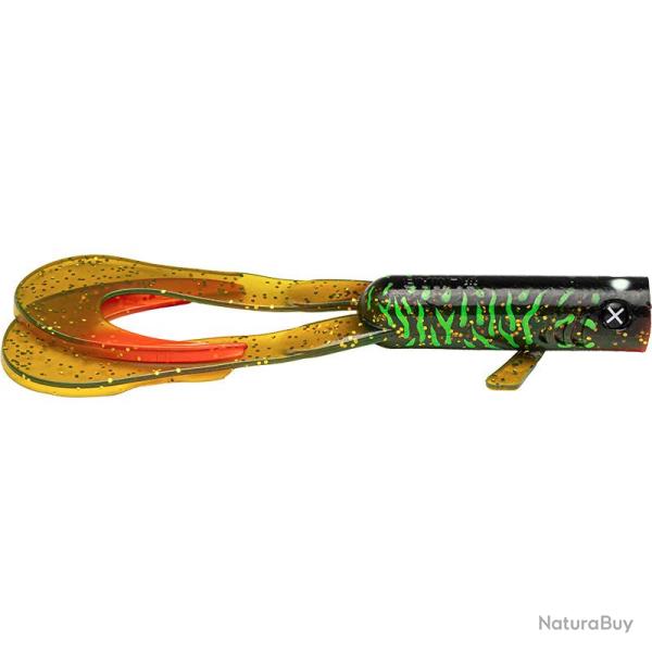 Leurre souple LMAB Drunk dancer 12cm Toxic zebra