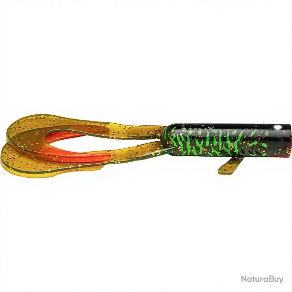 Leurre souple LMAB Drunk dancer 12cm Toxic zebra