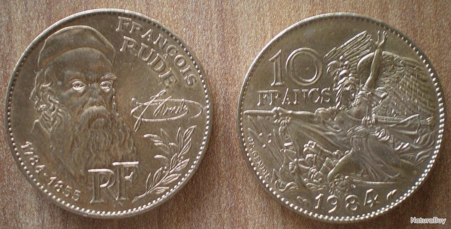 Pièce De Monnaie Française – 10 Francs François RUDE 1984 République Française