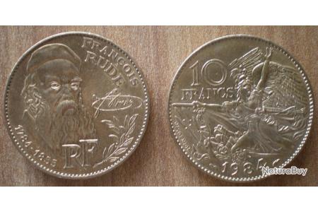Pièce de monnaie 10 Francs François RUDE