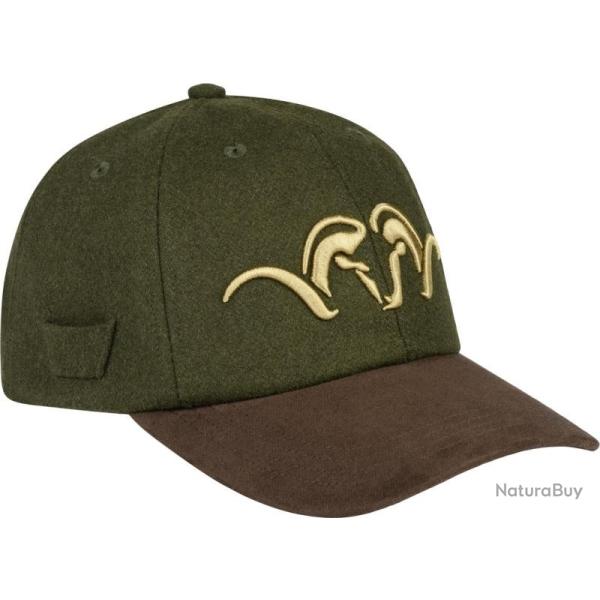 Casquette BLASER suede feutre olive marron