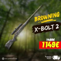 X-BOLT 2 DISTANCE VARITECH BLACK ADJUSTABLE THREADED CAL 30.06 Viseur point rouge Romeo 5 GEN2 2MOA 