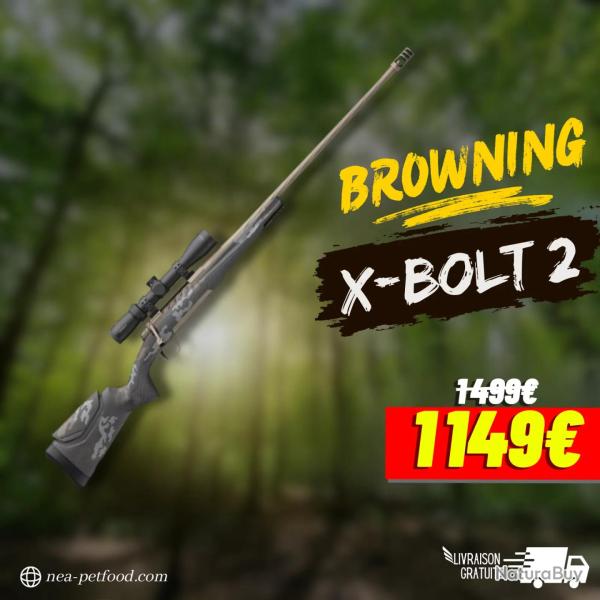 X-BOLT 2 DISTANCE VARITECH BLACK ADJUSTABLE THREADED CAL 30.06 Viseur point rouge Romeo 5 GEN2 2MOA 