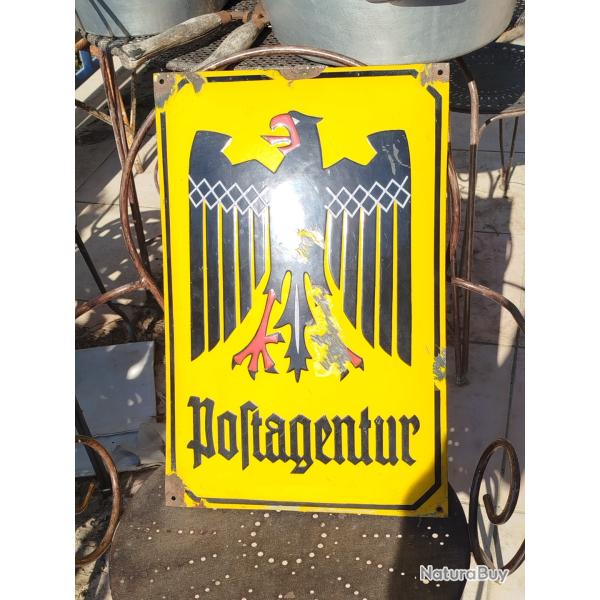 Plaque �maill�e ancienne allemande 1920