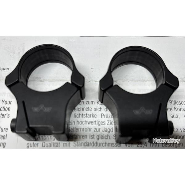 Lot de 2 colliers EAW en � 1 pouce (25,4 mm) pour fixation sur rail 11 mm / BH=17 mm