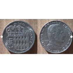 Monaco 50 centimes 1982 Pi&egrave;ce 1/2 Franc