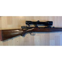 Carabine &agrave; verrou MANNLICHER -SCHOENAUER 7 x 64 avec lunette NICKEL 6 x 43