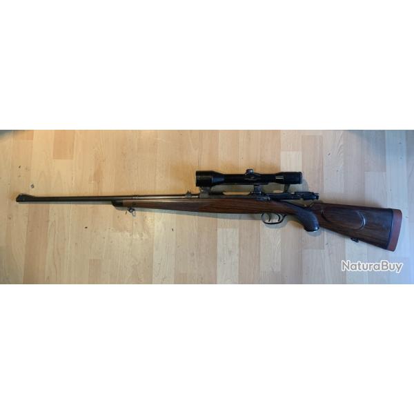 Carabine � verrou MANNLICHER -SCHOENAUER 7 x 64 avec lunette NICKEL 6 x 43