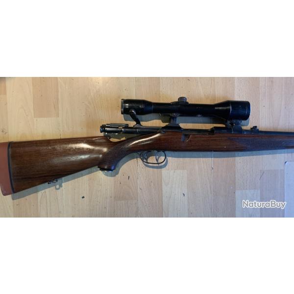 Carabine � verrou MANNLICHER -SCHOENAUER 7 x 64 avec lunette NICKEL 6 x 43