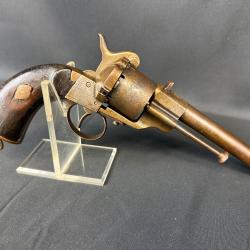 RARE REVOLVER MOD&Egrave;LE 1858 LEFAUCHEUX DE MARINE cal. 12mm &agrave; broche