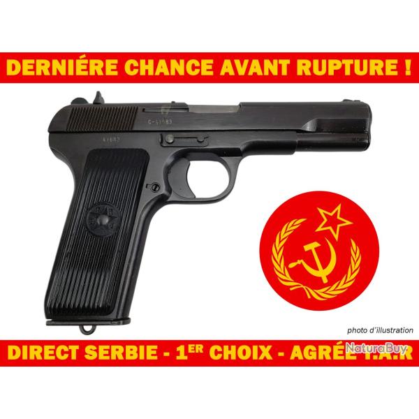 DERNIERE CHANCE ! PISTOLET ZASTAVA M57-TT33 CAL.7.62 TOKAREV AGR�E TAR - PREMIER CHOIX
