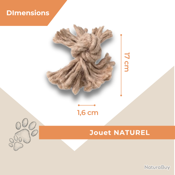 Corde Un Noeud S (1,6cm x 17cm)