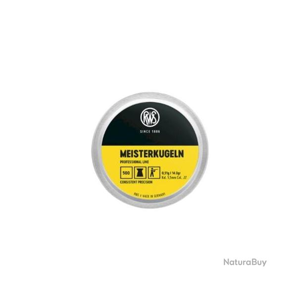 Plombs RWS meisterkugeln cal.5.5 0.91g 14gr par 500