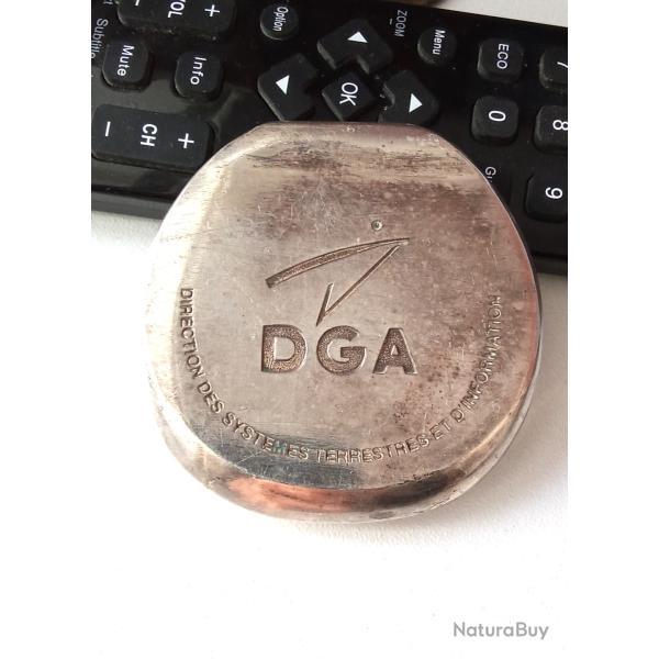 ancien presse papier DGA (plaquer argent)