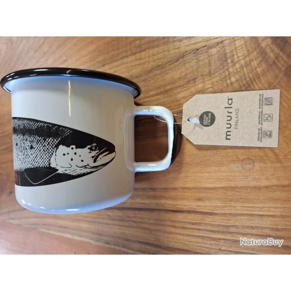 Mug �maill� MUURLA  motif saumon