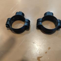 Colliers leupold QR amovible 30 mm noir mat HT moyen 7 mm