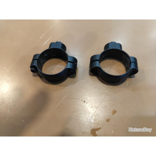 Colliers leupold QR amovible 30 mm noir mat HT moyen 7 mm