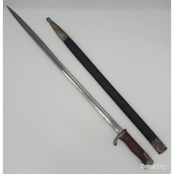Baionnette ALLEMANDE - Mod�le 1898 2�me type avec fourreau - n�2.