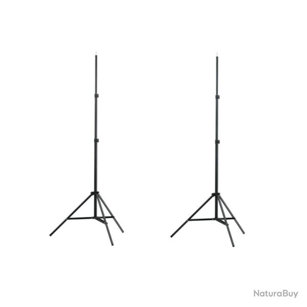 Supports de lumi�re 2 pcs Hauteur 78-210 cm alsavelo