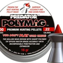 Bo&icirc;te de 200 plombs JSB Diabolo Predator Polymag - 5.5 mm