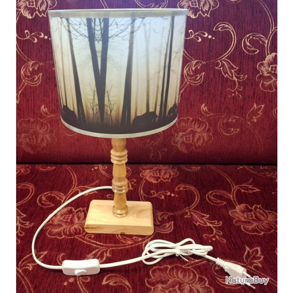 Lampe d'int�rieur LOVERGREEN pied bois