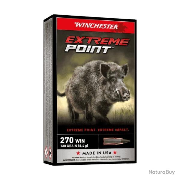 1 Boite de Balles Winchester Cal 270Win Extreme Point 130gr