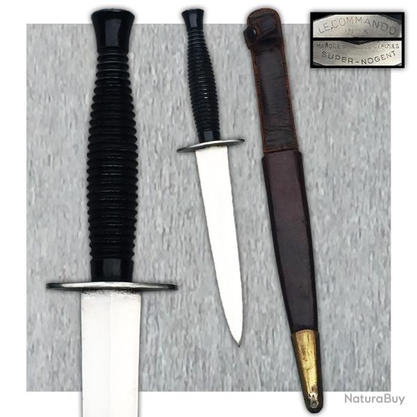 RARE & BEAU COUTEAU POIGNARD PARA FRANCAIS - SUPER NOGENT - GUERRE D'ALG�RIE - ORIGINAL