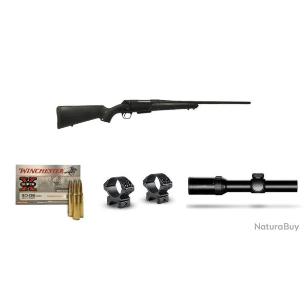 Pack Battue : Winchester Xpr + lunette HAWKE VANTAGE Montage bas
