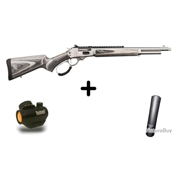 PACK CARABINE ROSSI R95 CALIBRE 44MAG + SILENCIEUX + POINT ROUGE TRS 25