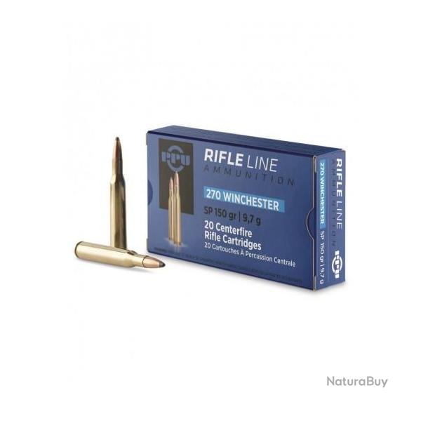 Munitions PARTIZAN calibre 270 Win Softpoint 130gr - 8.4g x200 
