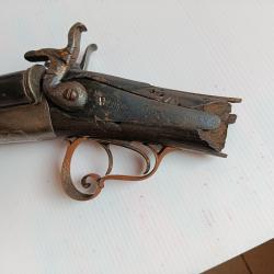 Fusil &agrave; chiens crosse cass&eacute;e cal 16 broche