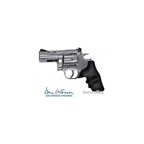 Revolver Dan Wesson 715, 2,5" argent - Plombs CO2 de 4,5 mm