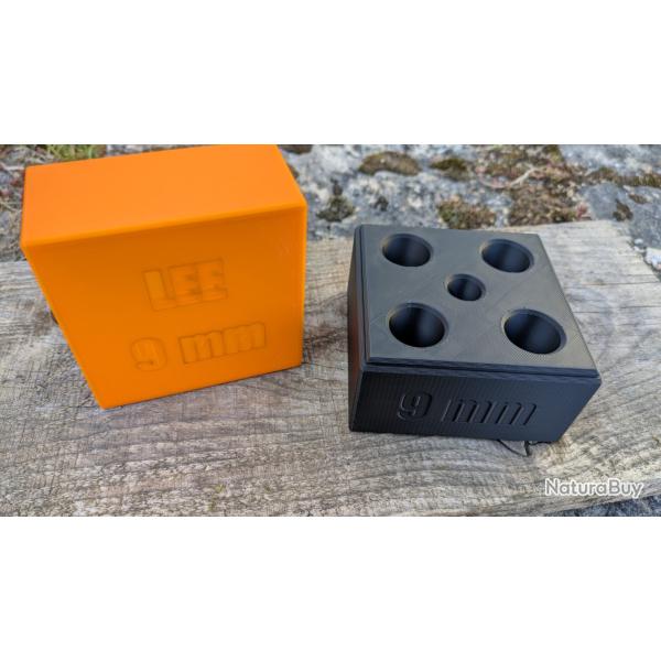 Die Holder 9mm � Support rangement 4 dies + shell holder