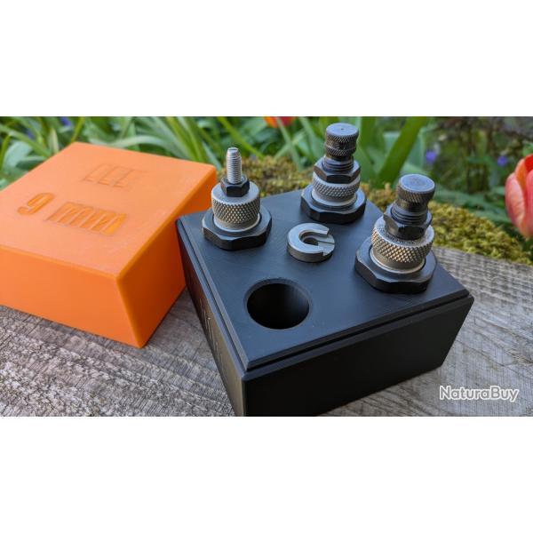 Die Holder 9mm � Support rangement 4 dies + shell holder