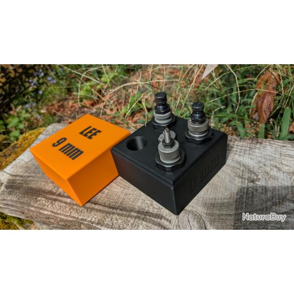 Die Holder 9mm � Support rangement 4 dies + shell holder