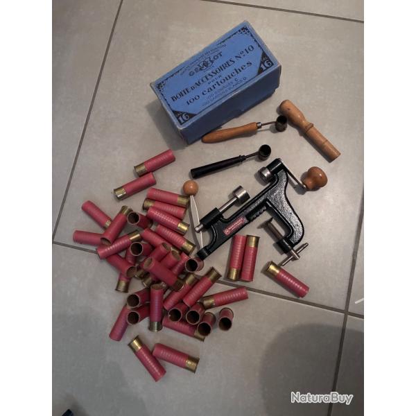 Lot rechargement cal 16