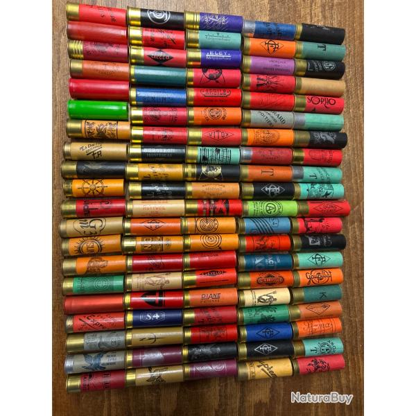 Douille de Chasse, calibre 12 pour collection lot 2 DOUILLES VIDE NON CHARGEES