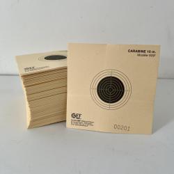Cibles carabine 10m 10x10cm num&eacute;rot&eacute;es x100