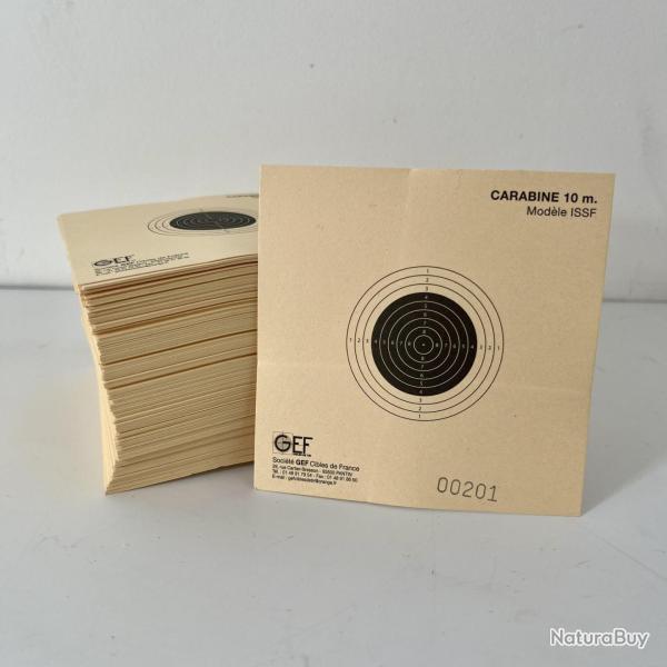 Cibles carabine 10m 10x10cm num�rot�es x100