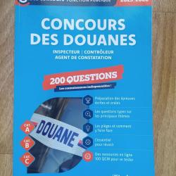 LIVRE CONCOURS DES DOUANES INSPECTEUR CONTROLEUR AGENT DE  CONSTATATION CIBLE CONCOURS  2025/2026