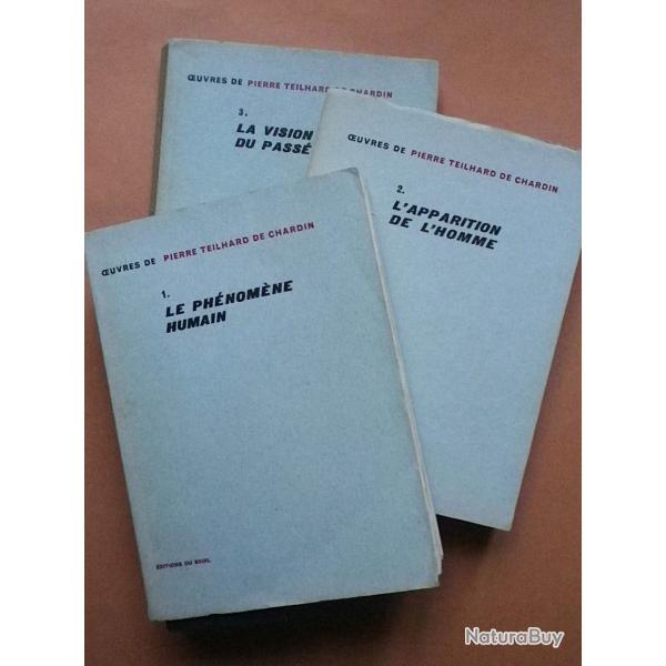 (1959) �uvres de Pierre Teilhard de Chardin : tome 1 tome 2 tome 3