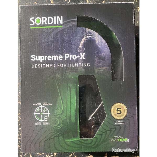 Casque SORDIN Supr�me Pro X Neuf (encore emball�)
