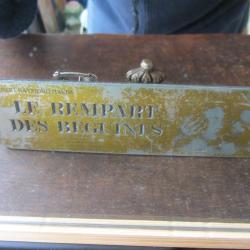 Plaque impression publicitaire film Le rempart des b&eacute;guines 1972