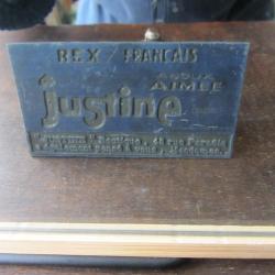 Plaque impression publicitaire film Justine 1969