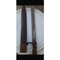 Original Ba&iuml;onnette Allemande 1915 Weyersbergkirscbaum&Cie + Fourreau d'origine