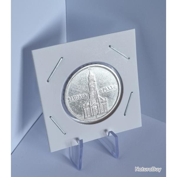 Rare Monnaie Argent 5 Reichsmark D Allemagne 1934 D Avec Date Comm�morative