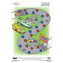 Cibles course de voitures pour air comprim&eacute;, 22LR ou plus