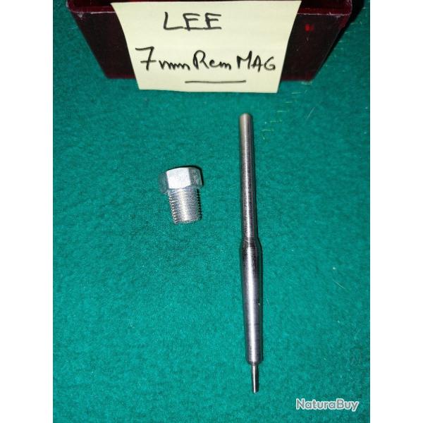 Tige de recalibrage/d�samor�age LEE calibre 7mm Rem Mag avec �crou